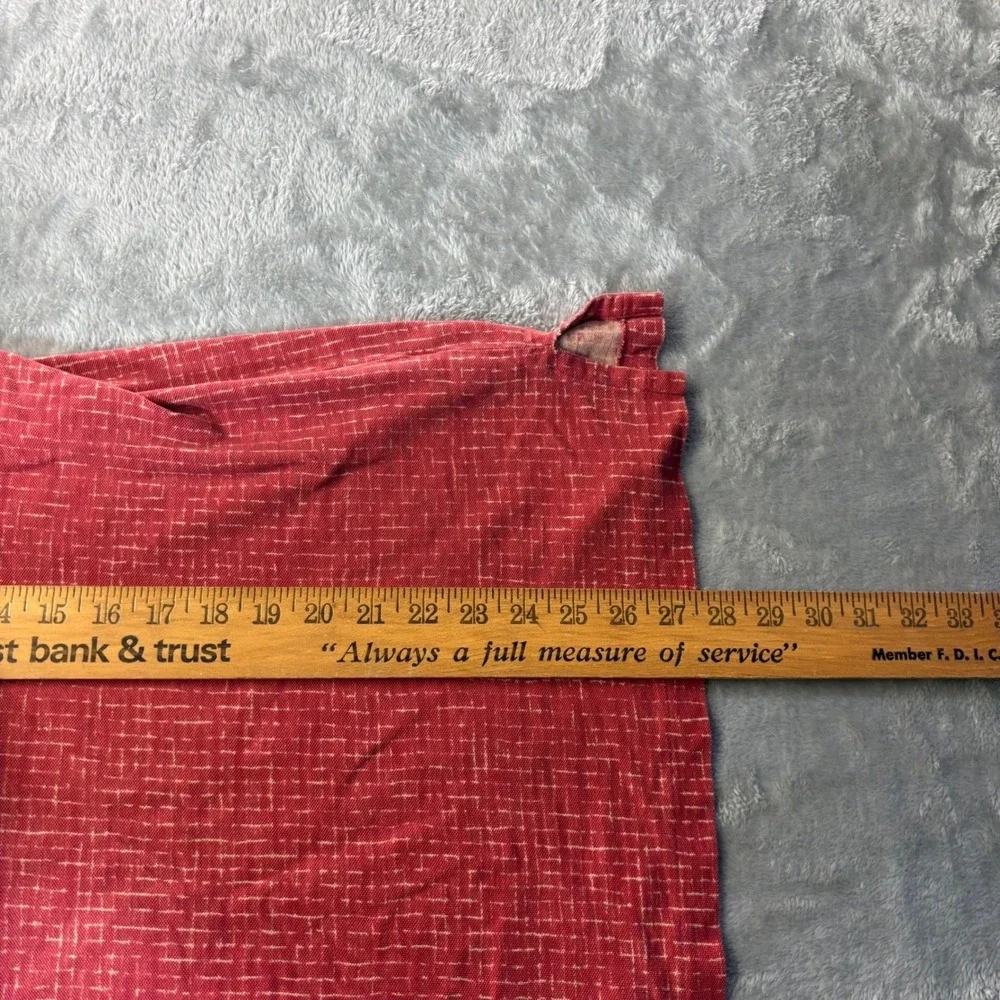 Polo Ralph Lauren Polo Shirt Mens XL Red Grid Pattern Short Sleeve Chest‎ Pocket